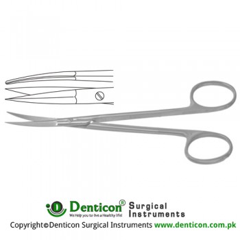 Peck-Joseph Face-Lift Scissor Straight - Blunt/Blunt Stainless Steel, 14.5 cm - 5 3/4"